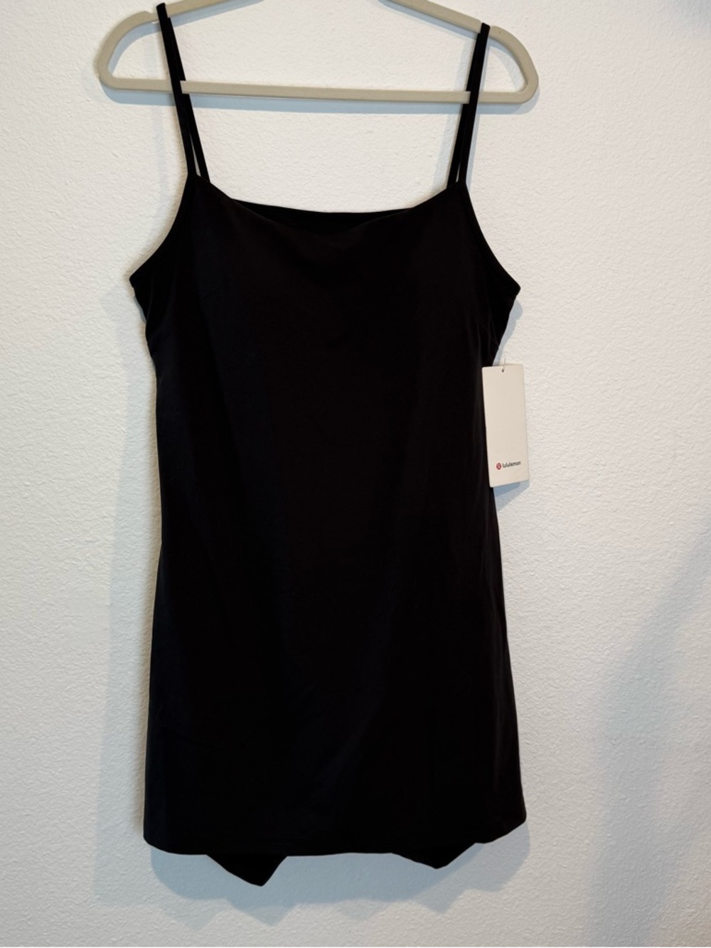 Lululemon Align Cami Strap Athletic Tennis Dress Open Back Black Size 14 NWT